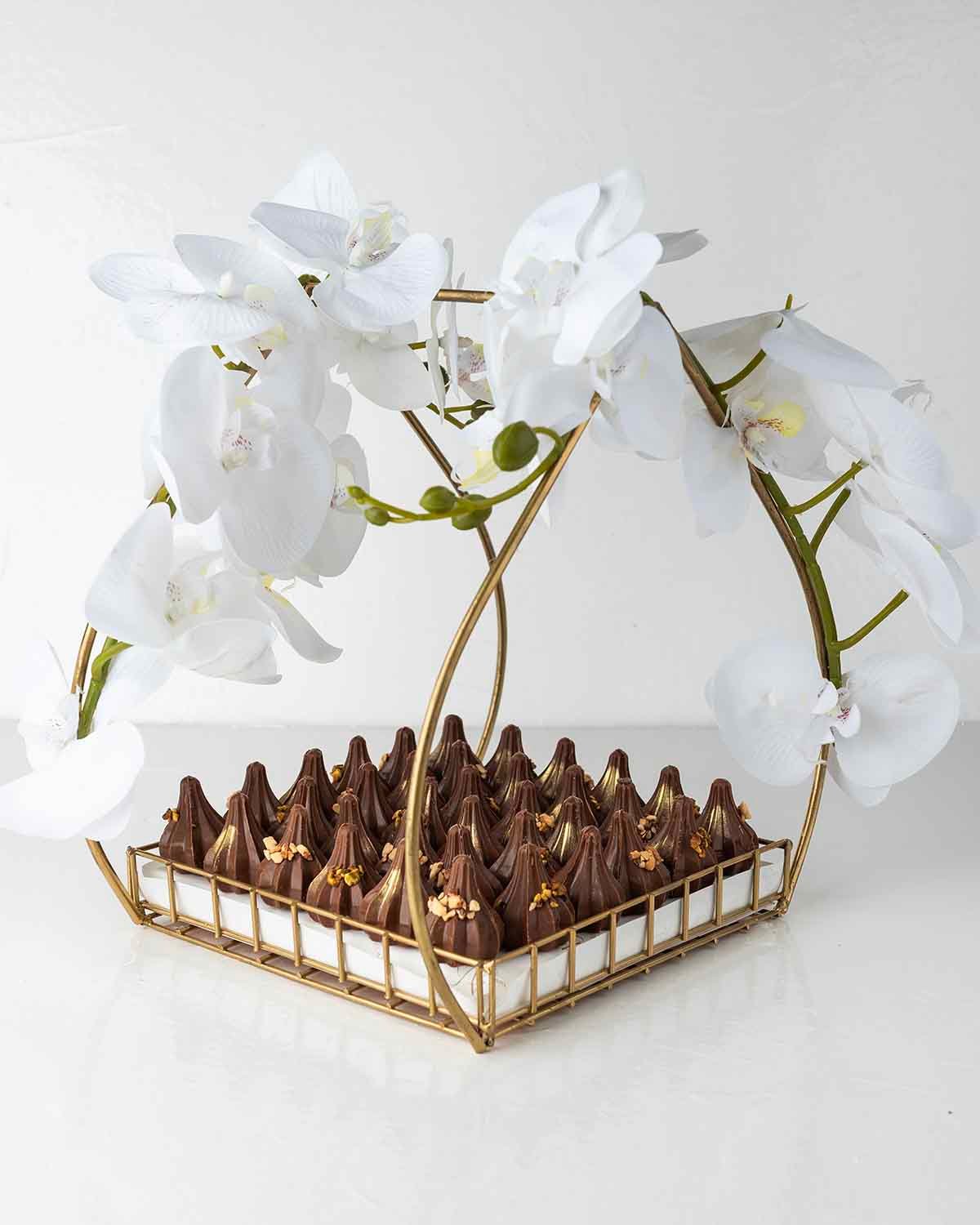 36 MILK CHOCOLATE MODAK TRAY BY NJD